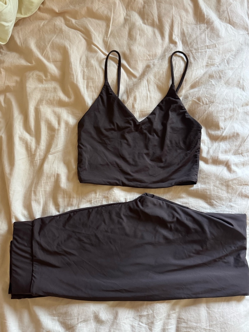 Brown Women's Lounge Bralette & Pants Set
